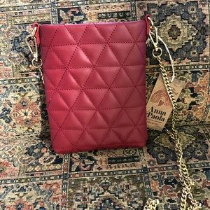 Anna Paola Quilted Genuine Leather Bag Made in Italy